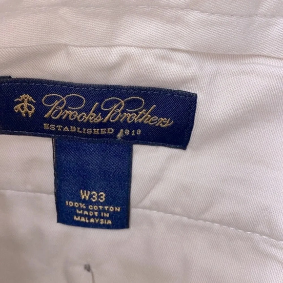 Brooks Brothers mens tan chino shorts size 33 - Picture 3 of 7